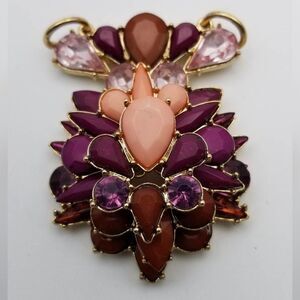 Laser cut bejeweled beautiful crystal‎ necklace pendant